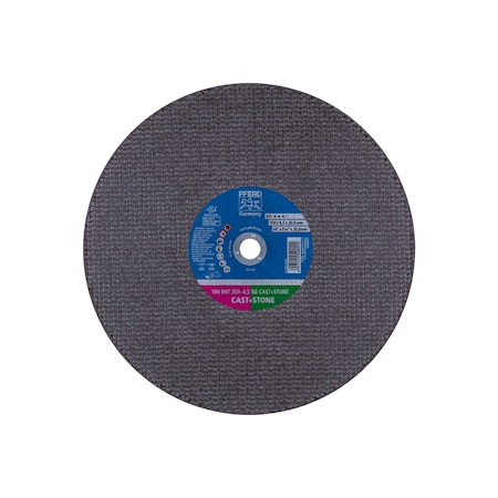 Pferd Abrasive Cut-Off Wheel, Type 1, 14 in Dia, 3/16 in Thick, 20 mm Arbor Hole Size, Aluminum Oxide 64123